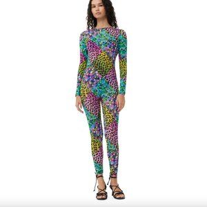 GANNI x Parade Silky Mesh Catsuit, Size XS